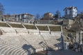 Ruins of Roman theatre of Philippopolis in city of Plovdiv, Bulgaria Royalty Free Stock Photo