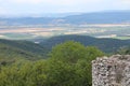 View from Ruins of Tematin castle to PieÃÂ¡ÃÂ¥any city, Slovakia Royalty Free Stock Photo