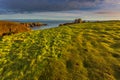 View of the ruins of the 13th century Dunnottar Castle, Stonehaven, Scotland Royalty Free Stock Photo