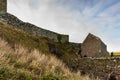 View of the ruins of the 13th century Dunnottar Castle, Stonehaven, Scotland Royalty Free Stock Photo