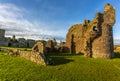 View of the ruins of the 13th century Dunnottar Castle, Stonehaven, Scotland Royalty Free Stock Photo