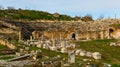 Ruins of Theater Baths and ancient Odeon in Aphrodisias, Turkey