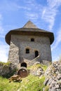 View of ruins and tower of The Somosko Castle Somoska Castle