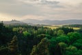 View of ruins of Trosky castle in Bohemian Paradise region, Czech Republic, Europe