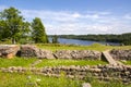 View of the ruins of The Viljandi Castle