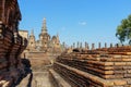 View of the ruins of Wat Mahathat