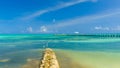 View Of Rum Point Pier Royalty Free Stock Photo