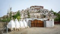 View of Rumtse Monastery in Ladakh, India Royalty Free Stock Photo