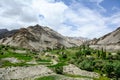 View of the Rumtse valley in Ladakh, India Royalty Free Stock Photo