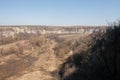 A view of the Rusenski Lom natural canyon near Russe, Bulgaria, Europe Royalty Free Stock Photo