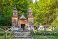 View at the Russian Chapel in mountains near Kranjska Gora Town - Slovenia Royalty Free Stock Photo