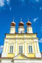 View on Russian church cupolas