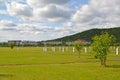 View of a Russian-German memorial cemetery. Murmansk region