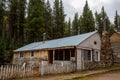 View of a rustic house in St. Elmo, a ghost town in Colorado, USA Royalty Free Stock Photo