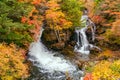 View of Ryuzu Waterfalls in Nikko City