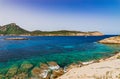 View of Sa Dragonera island at the coast of Majorca, Spain