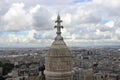 View from SacrÃÂ© Coeur onto the roofs of north Paris and the 18th arrondissement Royalty Free Stock Photo