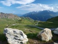 The view from the saddle Hochtor Royalty Free Stock Photo