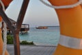 Maldives island safety ring view