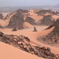 View of Sahara Desert Royalty Free Stock Photo