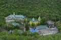 View of the Saharna Monastery from the top of the hill, Republic of Moldova