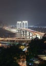 View with Sai Van Bridge at Night Macao