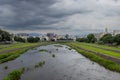 View of the Saigawa River, Kanazawa, Japan