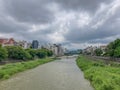 View of the Saigawa River, Kanazawa, Japan