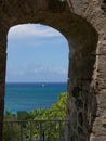 View of a Sailboat in the Distance