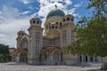 View of Saint Andrew Church, the largest church in Greece, Patras, Peloponnese, Greece Royalty Free Stock Photo