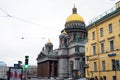 View of Saint Isaak Cathedral. Royalty Free Stock Photo