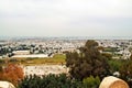 The view from Saint Louis Cathedral of Carthage ruins, Tunisia