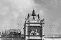 View of Saint Mark`s Clock Tower Torre dell`Orologio in Venice Royalty Free Stock Photo