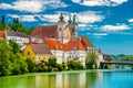 View of The Saint Michael`s Church in Steyr, Upper Austria