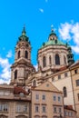 View of Saint Nicholas Cathedral, Prague Royalty Free Stock Photo