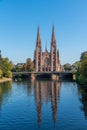 View of Saint Paul's church in Strasbourg, France Royalty Free Stock Photo