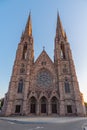 View of Saint Paul's church in Strasbourg, France Royalty Free Stock Photo