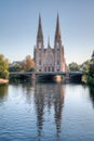 View of Saint Paul's church in Strasbourg, France Royalty Free Stock Photo