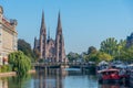 View of Saint Paul's church in Strasbourg, France Royalty Free Stock Photo