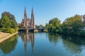 View of Saint Paul's church in Strasbourg, France Royalty Free Stock Photo