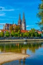 View of the Saint Peter cathedral of Regensburg in Germany Royalty Free Stock Photo