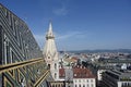 View from Saint Stephen Cathedral in Vienna Royalty Free Stock Photo