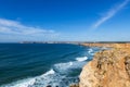 View of Saint Vincent Cape Cabo de Sao Vincente in Sagres, Algarve, Portugal Royalty Free Stock Photo