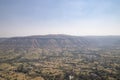 The view from Sajjangad fort sunset point at Konkan region mountains. Mahabaleshwar,Maharashtra, India Royalty Free Stock Photo