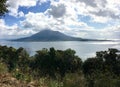 View of Sakurajima Volcano in Kagoshima Royalty Free Stock Photo