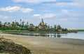 View of salt lake and Mosque at Larnaka.