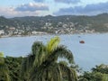 A view of the Samana bay, the marine and the town, Dominican Republic, 2024 Royalty Free Stock Photo