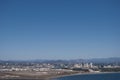 View on San Diego cross the gulf with mountains at background