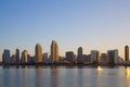 View of the San Diego doutown from Coronado Island Royalty Free Stock Photo