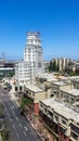 View in San Diego of Historic El Cortez Hotel, now apartments Royalty Free Stock Photo